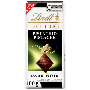 Lindt EXCELLENCE Pistachio Barre de chocolat noir, 100g
