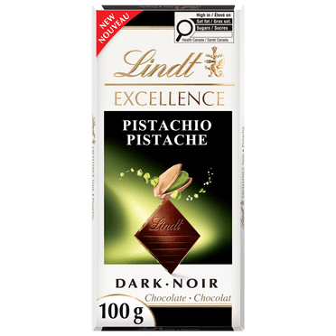 Lindt EXCELLENCE Pistachio Dark Chocolate Bar, 100g