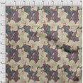 thumbnail image 3 of oneOone Viscose Chiffon Fabric Leaves & Orchids Floral Decor Fabric Printed BTY 42 Inches Wide, 3 of 4