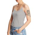 thumbnail image 2 of Hanes Camisole en Coton Extensible pour Femmes avec Soutien-Gorge Intégré, m, Gris Chiné, 2 of 5