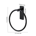 thumbnail image 3 of Brushed Towel Ring, Hand Towel Holder for Bathroom, Self Adhesive Hand Towel Rings for Bath, Kitchen, RV, No Drill Hole, 3 of 6