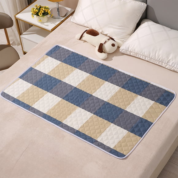 Waterproof Washable Bed Pad for Incontinence Protection - Large Bed Mat for Elderly Care, Child Bedwetting, Menstrual Use, 80x120cm