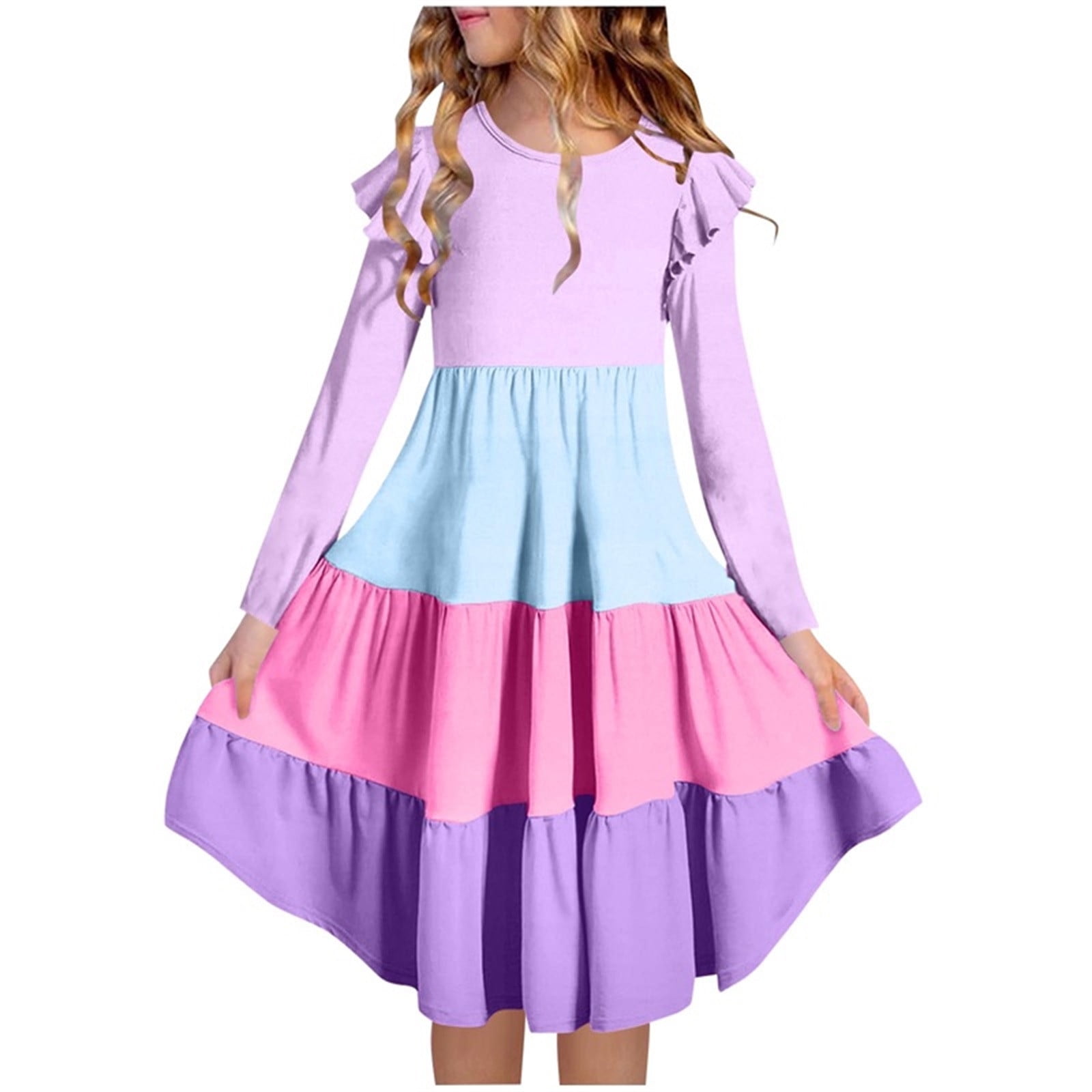 color block skater dress NEW IMP PINK & GREEN COLOR BLOCK PLEATED SKATER DRESS Posh Apparels