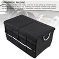 thumbnail image 4 of Car Trunk Organizer with Lid, 55L Large Capacity Collapsible Multi Compartment Oxford Cloth Waterproofing Portable Car Storage Box with Handles for SUV, Truck, Sedan, 4 of 7