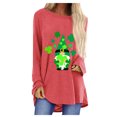 thumbnail image 1 of QIPOPIQ T-Shirts à Manches Longues pour Femmes à Col Rond T-Shirts de la Saint-Patrick Tunique Shamrock T-Shirt Imprimé T-Shirt Vert Chanceux T-Shirts de la Saint-Patrick T-Shirt à Col Rond T-Shirts de Fête Offres, 1 of 5