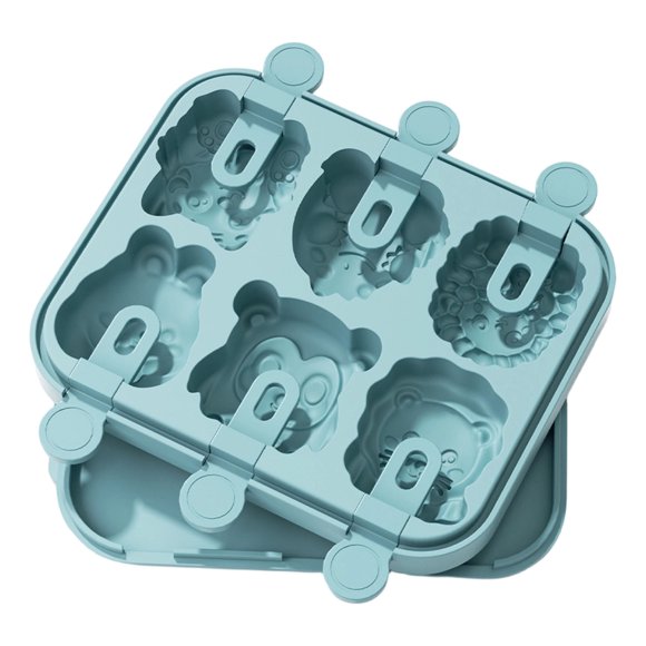 Reusable Silicone Yogurt 6 Cavity With Sticks Leak Proof Base Dessert Making Kitchen With Non Stick For Party