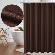 Dvkptbk Extra Long Brown Shower Curtain, Cloth Shower Curtain Heavy Duty, Waterproof Shower Curtains for Bathroom, Soft Hotel Quality Bath Curtain Bathroom Accessories, 71"x71"