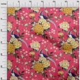 thumbnail image 3 of oneOone Rayon Magenta Fabric Asian Chinese Sewing Craft Projects Fabric Prints By Yard 56 Inch Wide, 3 of 4