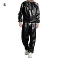 thumbnail image 4 of fastboy Combinaison de Sauna pour Salon à Domicile Spa Course Exercice Mise en Forme Veste de Survêtement Réutilisable Lavable Combinaisons de Sport en PVC Noir P, 4 of 6