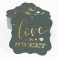 thumbnail image 2 of Inkdotpot Love Is Sweet Wedding Bottle Tag Real Gold Foil Favor Bracket Shape Hang Tags Pack Of 100, 2 of 6