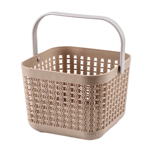 EGNMCR Hollow Hand Basket Multifunctional Home Bathroom Plastic Storage storage basket