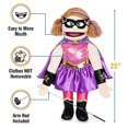 thumbnail image 3 of 25" Superhero, Peach Girl, Full Body, Ventriloquist Style Puppet, 3 of 5