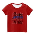 thumbnail image 4 of TopLLC Manches Courtes Col Rond Blouses & Chemises Chemises pour Enfants T-Shirt Graphique Manches Courtes Col Rond Crop Top pour 3-14 Ans Filles et Garçons T-Shirt Tee Blouse Fille, 4 of 4