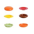 thumbnail image 1 of Hxlamzoo 6-Piece Ceramic Hamburger Plates Set (4x4x4 Inch) - Dishwasher Safe, Durable Stackable Appetizer Dishes for Home Kitchen & Party Use, 1 of 7