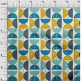 thumbnail image 3 of oneOone Polyester Spandex Yellow Fabric Geometric Circle Craft Projects Decor Fabric Printed By The Yard 56 Inch Wide, 3 of 4