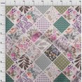 thumbnail image 4 of oneOone Cotton Poplin Purple Fabric Florals Fabric For Sewing Printed Craft Fabric By The Yard 56 Inch Wide, 4 of 4