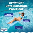 thumbnail image 3 of TRC Recreation Ultra Sunsation 2.5" Thick Foam Pool Float Mat, Marina Blue, 3 of 9