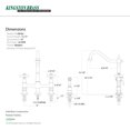 thumbnail image 3 of Kingston Brass KS1275PXBS 8 in. Center Kitchen Faucet With Side Sprayer, 3 of 3