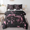 thumbnail image 1 of YST Kids Gamer 7-Piece Comforter Set, Pink Black Video Game Bedding, Polyester, Full (1 Count), 1 of 4