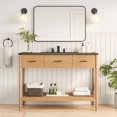 thumbnail image 1 of Modway Zaire 48" Single Sink Bathroom Vanity in Natural Black, 1 of 10