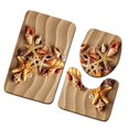 thumbnail image 3 of 3Pcs/set Bathroom Mat Set Anti-Slip Kitchen Bath Mat Carpet Bathroom Toliet Rug Washable Beach Style Baohd, 3 of 4