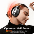 thumbnail image 4 of VEATOOL Hybrid Active Noise Cancelling Bluetooth Headphones,-56dB Bluetooth 6.0 Over Ear Wireless Headphones with 100H Playtime,Reduce Noise by Up to 95,Deep Bass, Memory Foam Earcups, 4 of 7