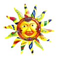 thumbnail image 4 of Wall Art Decor Statues Colorful Abstract Sun Waterproof Metal Art Wall Decor for, 4 of 9
