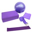 thumbnail image 1 of MesaSe 5pcs Yoga Equipment Set Include Yoga Ball Yoga Blocks Stretching Strap Resistance Loop Band Exercise Band, 1 of 7