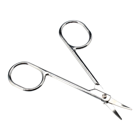 Unique Bargains Makeup Curved Tip Eyebrow Hair Brow Scissors Cutter for Lady