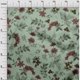 thumbnail image 3 of oneOone Georgette Viscose Mint Green Fabric Tropical Sewing Craft Projects Fabric Prints By Yard 42 Inch Wide, 3 of 4