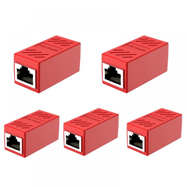 Connecteurs Ethernet Rj45 Coupleur Extension de Câble Ethernet Femelle vers Femelle Coupleur de Réseau Adaptateur de Réseau Femelle (Lot de 5)