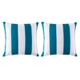 thumbnail image 1 of Outdoor Square Cushion 18in - Aqua Cabana (2 Pack), 1 of 4