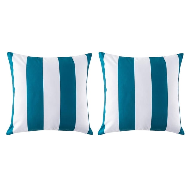 Outdoor Square Cushion 18in - Aqua Cabana (2 Pack)