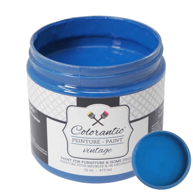 Colorantic | SUMMER STORM Chalk Paint Based for Furniture DIY - NAVY BLUE - 16 oz