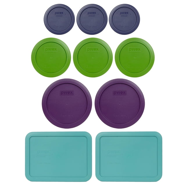 Pyrex Plastic Replacement Lid Bundle for Pyrex 20 Piece Set Made in USA (10 lids only)