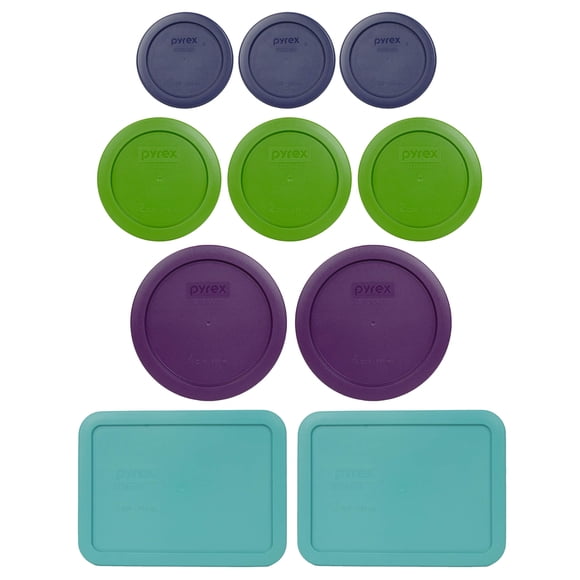 Pyrex Plastic Replacement Lid Bundle for Pyrex 20 Piece Set Made in USA (10 lids only)