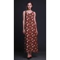 thumbnail image 4 of Bimba Rayon Floral Printed Spaghetti Strap Sleeveless Womens Cami Maxi Slip Swing Dress-XXX-Large, 4 of 5