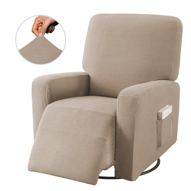 Housse de Fauteuil Inclinable avec Poches Portatives - 1 Pce Housse pour Sofa Chaise Fauteuil Inclinable - Housse de Protection de Meuble Extensible en Spandex Antidérapante