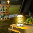 thumbnail image 1 of SuoKom Camping Lantern Portable Retro Camping Lamp USB Rechargeable Camping Lantern Hanging Dimmable LED Tent Lantern Waterproof Camping Light For Courtyard Outdoor Camping Gear On Clearance, 1 of 9