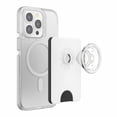 thumbnail image 3 of PopSockets PopWallet+For MagSafe Round with Adapter Ring White/Clear, 3 of 5