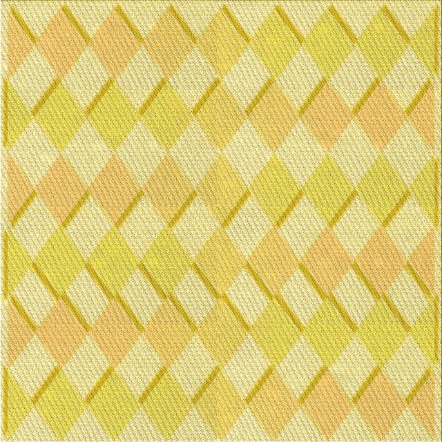 Ahgly Company Tapis d'Intérieur Lavable en Machine Carré Transitionnel Jaune Néon, 6 Pieds Carré