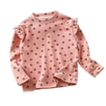 thumbnail image 1 of HBFAGFB Chemises à Manches Longues pour Filles Col Rond Manches Volantes Chandail Confortable PK1 Taille 150, 1 of 3