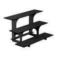 thumbnail image 1 of simhoa 3 Tier Corner Tiered Display Stand 3 Step Corner Display Rack for Tradeshows Straight black, 1 of 8