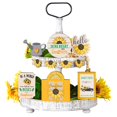 thumbnail image 1 of Riforla Summer Hierarchical Tray Decorative Set Summer Wooden Logo Rural Farmhouse Decorative Wooden Kitchen Hierarchical Tray Logo Decorative Tray Logo Summer Home Kitchen Desktop 1Set Of Yellow, 1 of 8