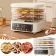thumbnail image 1 of RRJ Food Dehydrator Machine 5 Trays Digital Dryer for Home, Food Dryer Dehydrator for Beef Jerky Fruits Vegetables, Electric Food Dehydrator with Timer Temperature Control, Dried Food Machine for, 1 of 9