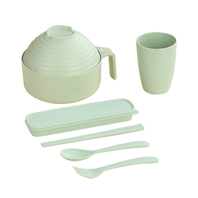 fheaev Instant Noodles Bowl With Lid Tableware Student Dormitory Bowl And Chopsticks Set Instant Noodles Bowl With Lid
