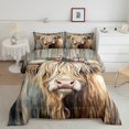 thumbnail image 2 of Erosebridal Literie Animale de Ferme Ensemble de Couette Complète, Couette Rustique Lodge Cabin, Réversible, 2 of 7