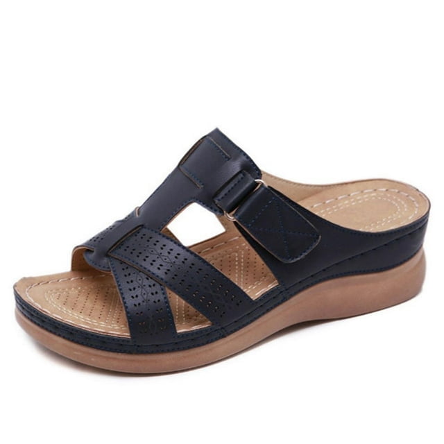 Summer New Style Plus Size Casual Wedge Heel Adult Womens In-line Sandals