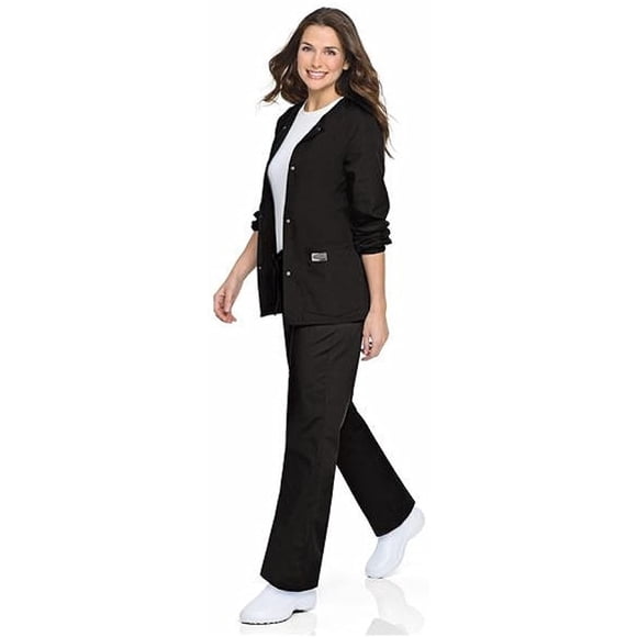 Landau ScrubZone Womens Classic Fit Warm-Up Scrub Jacket