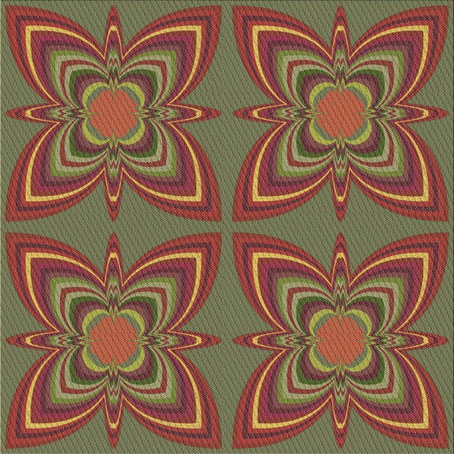 Ahgly Company Tapis de Zone Carré Transitionnel Lavable en Machine Rouge Brique, 7 Pieds Carré